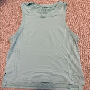 Lululemon Train to Be Tank top in Aqua/ light Blue